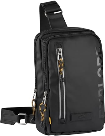 camel active Explore Herren Handytasche Umhängetasche Mittelgroß Schwarz