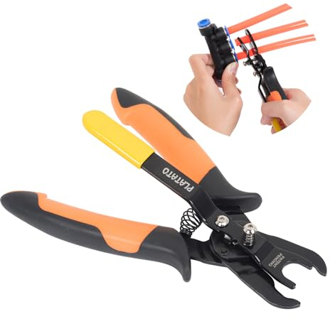 PLATATO Push to Connect Fittings Disconnect Tool Air Line Removal Tool for 3/8”, 1/2” (10-12mm) Pneumatic Air Hose Quick Connect Fittings Quick Release Pliers