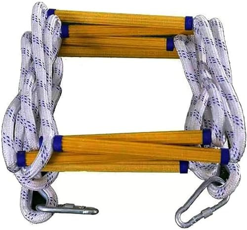 Échelle de secours en corde Échelle de secours en corde Échelle de secours Échelle de sauvetage pour la maison Échelle d'extérieur ronde en nylon souple Échelle d'ingénierie d'escalade pour l'intérie