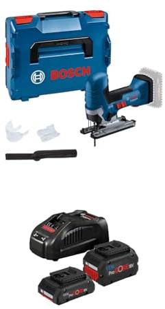 Bosch Professional 18V System Seghetto Alternativo a Batteria Gst 18V-125 S + System Set di Batterie