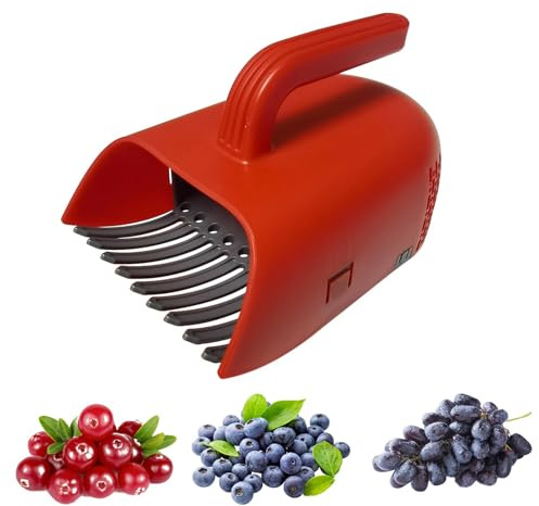 Tktouci Recolector De Bayas,Recolector De Frutas con Mango Ergonómico, Peine Y Rastrillo | Rastrillos Recolectores para Jardín Doméstico Arándanos Exterior Árbol