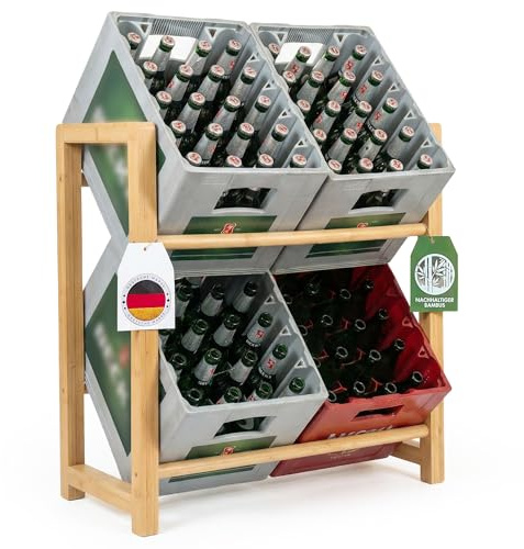ZYZUZ Estantería para cajas de bebidas, 4 cajas