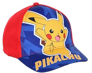Pokémon Gorro para Niños, Gorra de Beisbol Pikachu, Gorra de Verano Infantil | Rojo