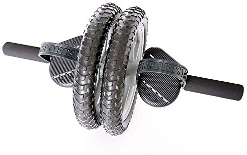 66fit Abs & Core Power Wheel With Knee Pad - Abdominal Exercise Roller Workout