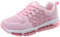 Men Women Air Running Shoes Shock Absorbing Trainers Unisex Sneakers for Multi Sport Athletic Jogging Fitness Walking Black White Blue Pink Gray 1643 Pink 35