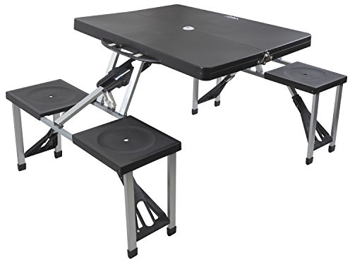 Andes Plastic Folding Camping/Picnic Outdoor Table & Chair Set