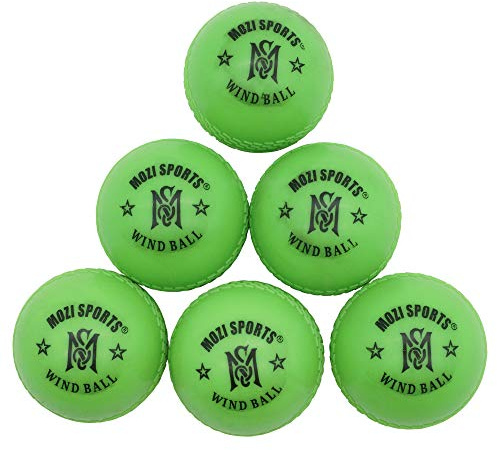 MARIB Wind Cricket Balls - Indoor & Outdoor Soft Training Cricket Ball for Coaching Practice (Green)