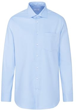 Chemise business homme Seidensticker - coupe classique - sans repassage - col Kent - manches longues - 100 % coton