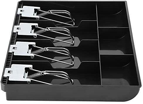 Kassenschubladeneinsatz Ersatz Kassenschubladeneinsatz Kasseneinsatz Ersatz Kassierer (Schwarz)