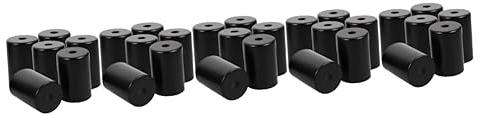 Hemobllo 30 Stk Lampenbecher Lampenknäufe Schwarz Stehlampenknauf Oberer Knopf Des Lampenschirms Austausch Des Lampenknopfes Obere Schraube Des Lampenschirms Metall E27 Zubehör Zylinder