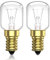 Luxvista 42W (40, watts) Lampadina Forno, Lampada da forno T25 E14 Bianco caldo 2700K, Lampadina forno 300 ℃, per Sale Dell'Himalaya Lampade, Frigoriferi, Microonde, Cappa cucina (Confezione da 2)