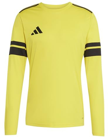 adidas Men's SQUADRA25 Jersey Long Sleeve, Team Yellow/Black, L