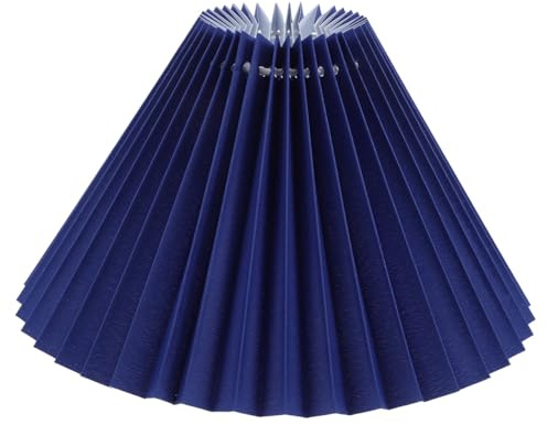 HOMSFOU Pantalla Plisada De Tela 9.44X9.44X5.51In Para Lámpara De Mesa Plegable Accesorio Ligero Elegante Para Dormitorio Y Sala