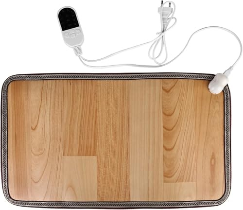 BAIFULAI Tappetino riscaldato per piedi, 220 V, 30 x 50 cm, piccolo tappetino riscaldante, elettrico, tappetino riscaldante, impermeabile, per ufficio, casa