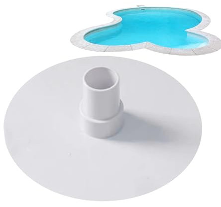 Vgvgaj 17cm Placa De Vacío para Skimmer De Piscina Repuesto Tapa Skimmer Adaptador De Vacío para Piscina Fácil Instalación Reutilizable para Enterradas Hogar