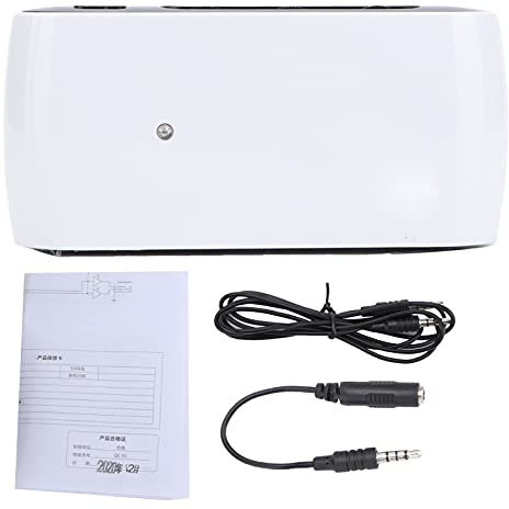 HPZIHUIT Amplificatore per chitarra con cuffie, bianco, accessorio per strumenti musicali con presa mono per basso I-PLUG