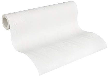 A.S. Création 260512 2605-12 Papier peint intissé à peindre Blanc 10,05 x 0,53 m
