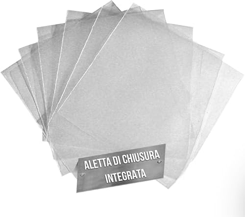 tempo di saldi Porta CD Bustine Trasparenti in PVC per CD Vergini e Dvd Vuoti - Custodie Sottili con Aletta di Chiusura, Supporti Digitali e Dischi, Design Salvaspazio (200 Pezzi)