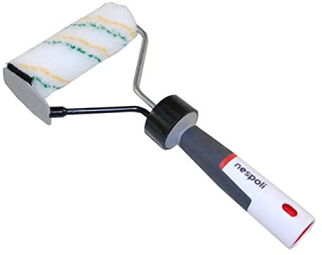 Rouleau à peinture révolutionnaire, qui n’a pas besoin d’être lavé pour plafonds, murs et façades, et rouleau innovant spécial angle de MadeInNature® (Rouleau à peinture spécial angle)