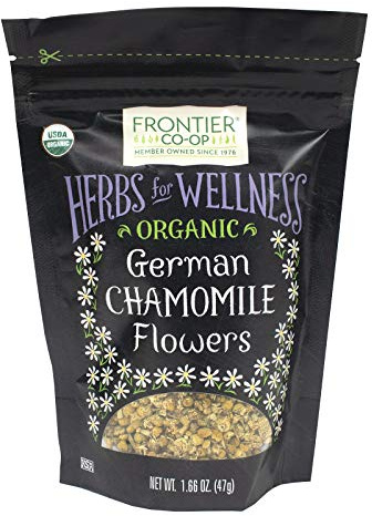 Frontier Co-op Organic Chamomile Flowers, Whole - 1.66oz Bag, Dried, Perfect for Organic Chamomile Tea, Skincare Uses and More, Kosher