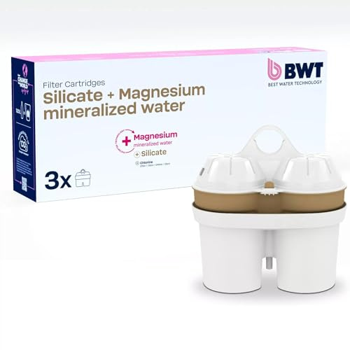 BWT Silikat & Magnesium Filterkartuschen | 3er Set Wasserfilterkartuschen für BWT Wasserfilter | Reduziert Chlor für mentale Frische und natürliche Schönheit | Für gesundes, frisches Trinkwasser
