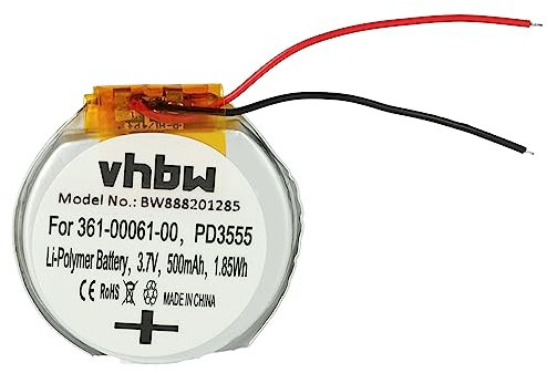 vhbw Akku kompatibel mit Garmin Tactix Charlie, Tactix Delta Smartwatch Uhr Fitnessarmband (500mAh, 3,7V, Li-Polymer) + Werkzeug-Set