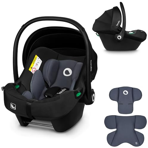 LIONELO ASTRID i-Size Seggiolino Auto Neonati 40-87cm Ovetto gr 0+ Montaggio rivolto all'indietro, Cintura di sicurezza a 3punti Protezione laterale Inserto Dri-Seat