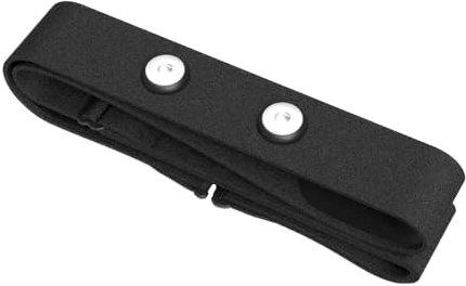 ANCLLO Ersatz-Brustgurt für Herzfrequenzmesser, Verstellbarer, weicher Ersatz-Brustgurt, kompatibel mit Polar H10, Polar H9, Polar H7 (schwarz)