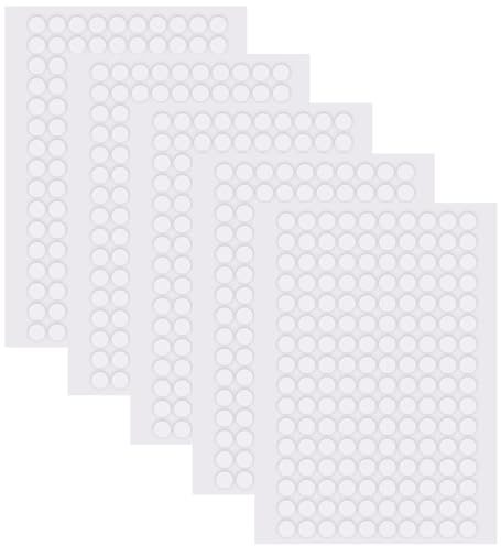 800 Stück Transparente Doppelseitige Klebepads - Abnehmbar, Keine Spuren, für Ballon, Dekoration, DIY, Papier, 1mm Dicke (φ6mm)