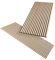 HAGEFOL® Akustikpaneele Holz 120x60 cm, 2 Stück, Farbe: Eiche, Wandpaneele Holz, 3D Lamellenwand aus Holzfurnier auf Akustik Filz, Akustikpaneele 1200x600 mm