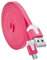 pluX Kindle Charger Cable Micro USB Charging Lead for UK Amazon Kindle, Paperwhite, Fire, Oasis Tablet (Compatible with Kindles 2007-2018) Replacement E-Reader Adapter Wire Fast Charge Cord, Pink