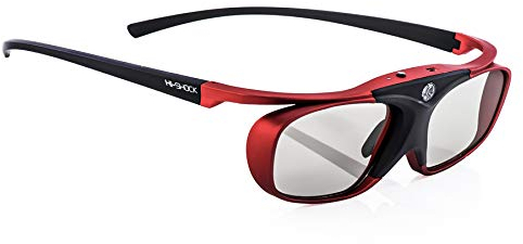 Hi-SHOCK BT Pro Scarlet Heaven Lunettes actives 3D pour TV 3D compatibles avec Sony, Samsung, Panasonic - SSG-3570CR, FPS3D08, TDG-BT500A, TY-ER3D5ME / TY-ER3D6M - 120 Hz - rechargeables