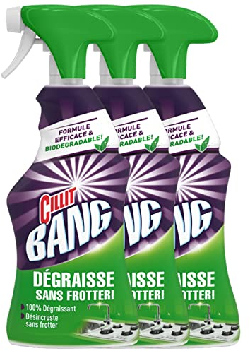 CILLIT BANG Kraftreiniger Universal Fettlöser – 100% kraftvoll gegen Fett – 3 x 750 ml