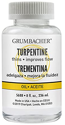 Grumbacher Turpentine, 8 Oz. Can, #5688