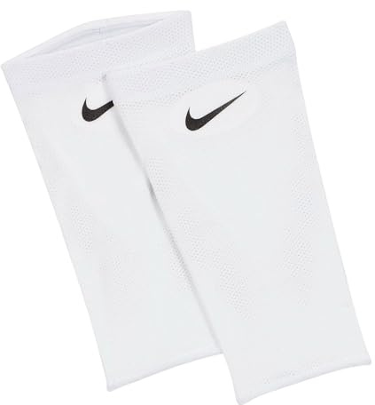 NIKE Unisex Guard Lock Elite Soccer sleeves, White/Black/Black, L UK