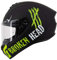 Broken Head Motoradhelm Adrenalin Therapy X4 - Sportlicher Integralhelm - Schwarz-Grün Matt - Größe S (55-56 cm)