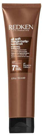 Redken All Soft Mega Curls Hydramelt Leave-In Treatment | For Extremely Dry Hair | For Curly & Coily Hair | Ultra Moisturizing Hair Lotion Enhances Shine | With Aloe Vera