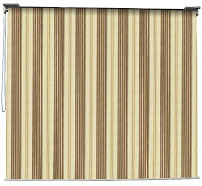 VERDELOOK Tenda da Sole Mykonos a Caduta con Catena, 2x2.5 m, Beige e Marrone