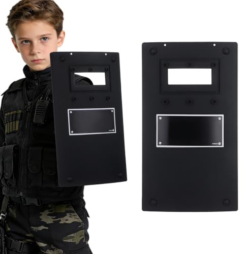 Holibanna Children Police Shield Police Roly Play Prop Police Cosplay Accessories for Halloween Cosplay Prop (Black)