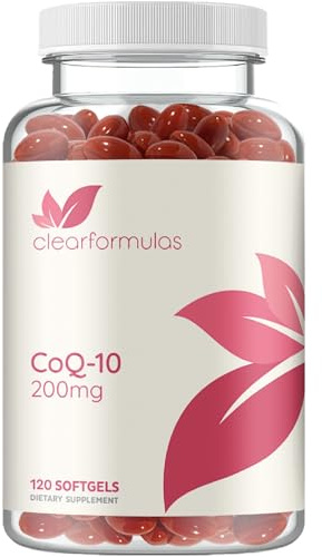 CoQ10 200mg Softgels - Quick Absorption Coenzyme Q10 200mg Potent Antioxidant for Heart Energy and Aging Support - High Stability CoQ10 Ubiquinone Soft Gels - Made in a cGMP US Lab (60 Servings)