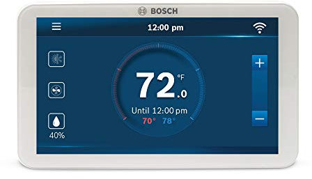 Bosch Connected Control BCC110 Smart Phone Wi-Fi Thermostat - Compatible with Alexa - Touch Screen, White