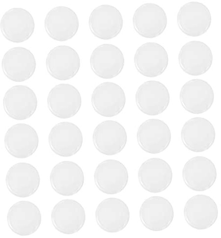 SECFOU 30piezas Pegatinas Transparentes De Gel Epóxico Para Posters Reutilizables y Adhesivas Para Proteger Paredes y Muebles