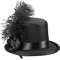 Boland 76328 - Haar-Accessoire Juliette, Mini-Hut mit Clip, Kostüm, Charleston, Karneval, Mottoparty, Themenparty