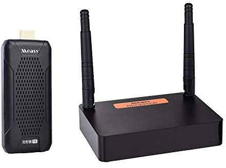 measy Wireless HDMI Transmitter and Receiver HDMI Wireless Extender, for transmiting aduio video from PC/set tv box/to TV/Projector/Monitor (FHD656 MINI)