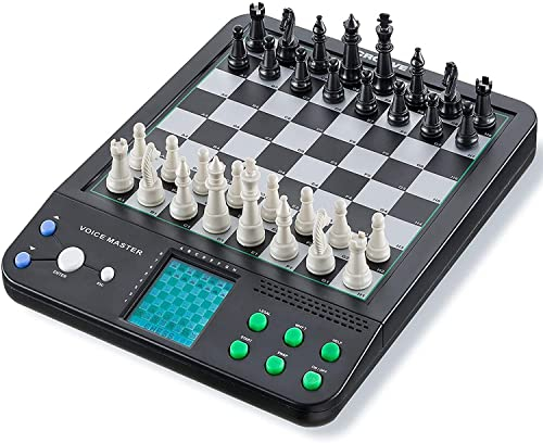 BMDHA Chess Set Intelligent Schachcomputer Erwachsene Mensch-Maschine-Interaktion Elektronisches Schach Elektronisches Schachbrett 3D Schach Geschenk für Die Familie