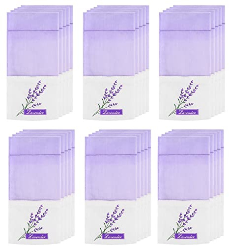 XLKJ 30 Pièces Sachet Tissu Pochettes Sachets, Sachet pour Lavande Sachets Parfumés pour Lavande en Vrac de Serrage (Sac Vide)