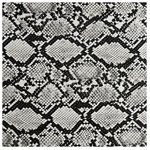 135x100cm Snake Mönster Konstläder Tyg 1mm Tjocklek Vinyl Klädsel För Sömnad DIY Hantverk, Dekorationer, Soffstolar(Color:1)