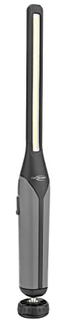 Ansmann Lampada da lavoro professionale IL700R, 7 W, COB LED 2 in 1, ricaricabile con magnete e gancio, maneggevole e robusta per officina, cantiere, artigianato, auto, ispezione, colore nero