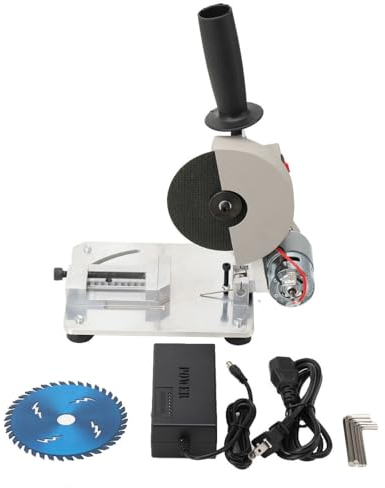 TABODD 4in Holz Metalltrennsäge 0-45°, Tragbar Mini Tischkreissäge Trennsäge Kappsäge Metalltrennschleifer Metallsäge Eisensäge 220V 9000r/min Holz Metall Schneidemaschine, 26-29mm Schnittstärke