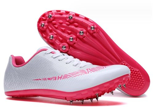 Atletismo Zapatos Spikes Zapatillas para Correr Clavos Carrera Zapatos Entrenamiento Sprint Atlético Ligero Estudiante Competencia